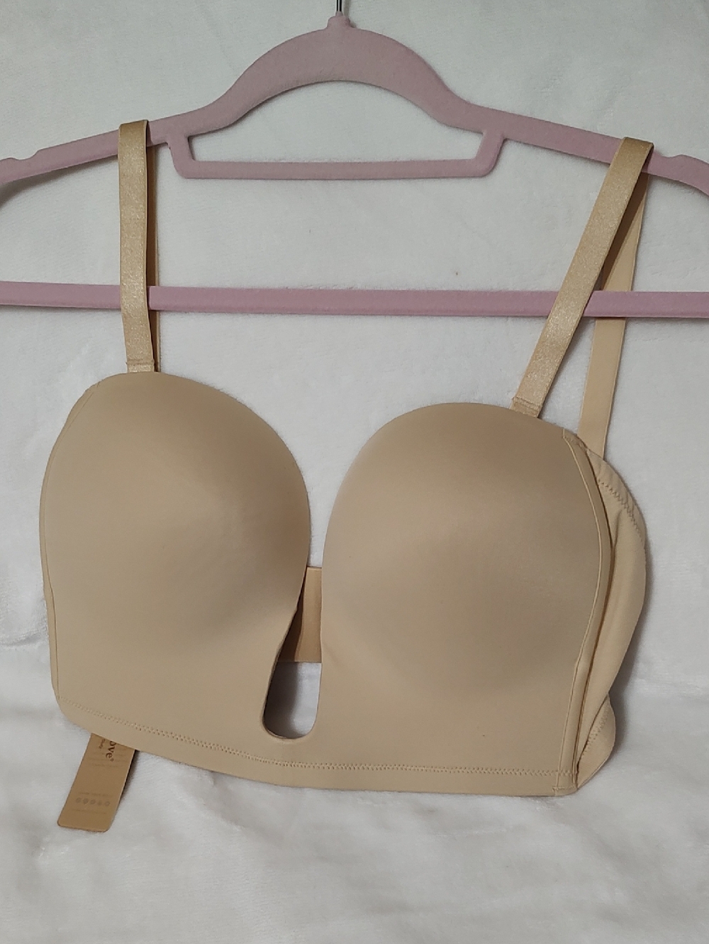 Convertible Nude Longline Strapless Bra with Deep U-Cut